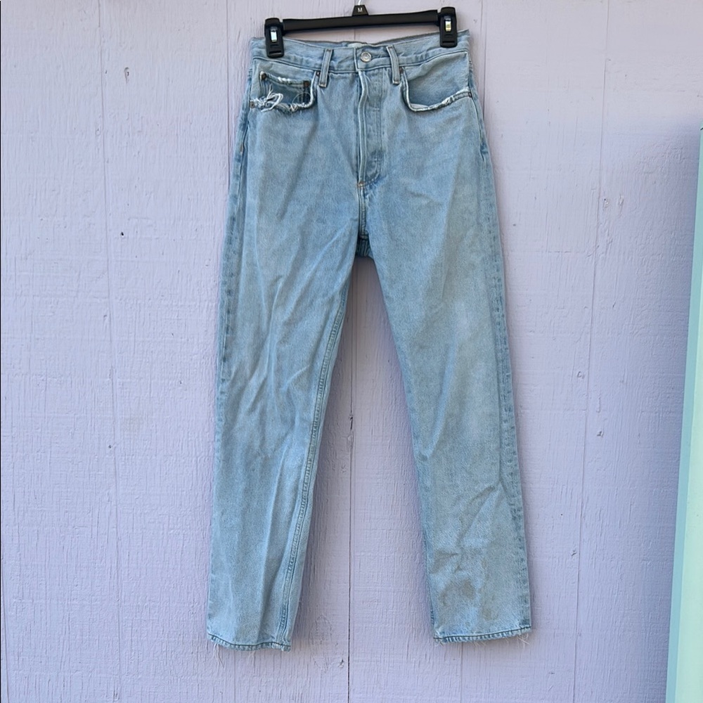 Agolde Pinch Waist Button Fly Straight Leg Jeans
